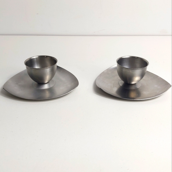 Vintage pair Stainless Steel egg holders - Picture 1 of 13